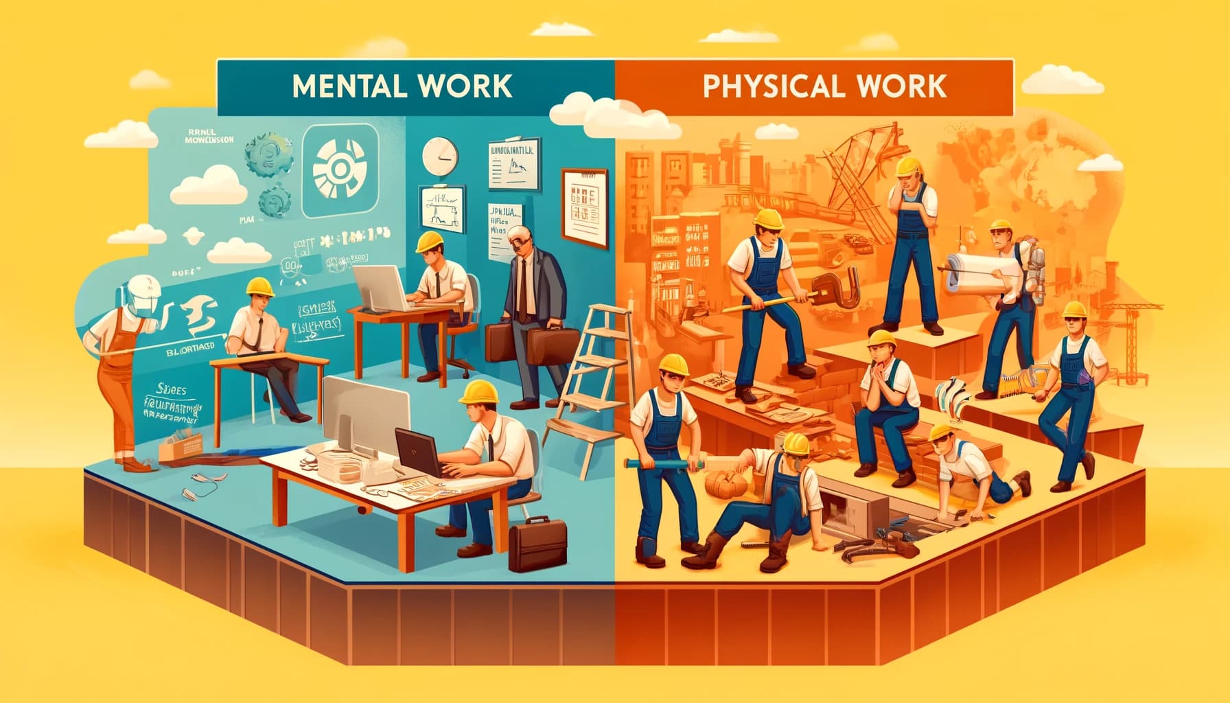 Pendapat tentang Orang yang Meremehkan Kerja Otak Lebih Mudah dari Kerja Fisik